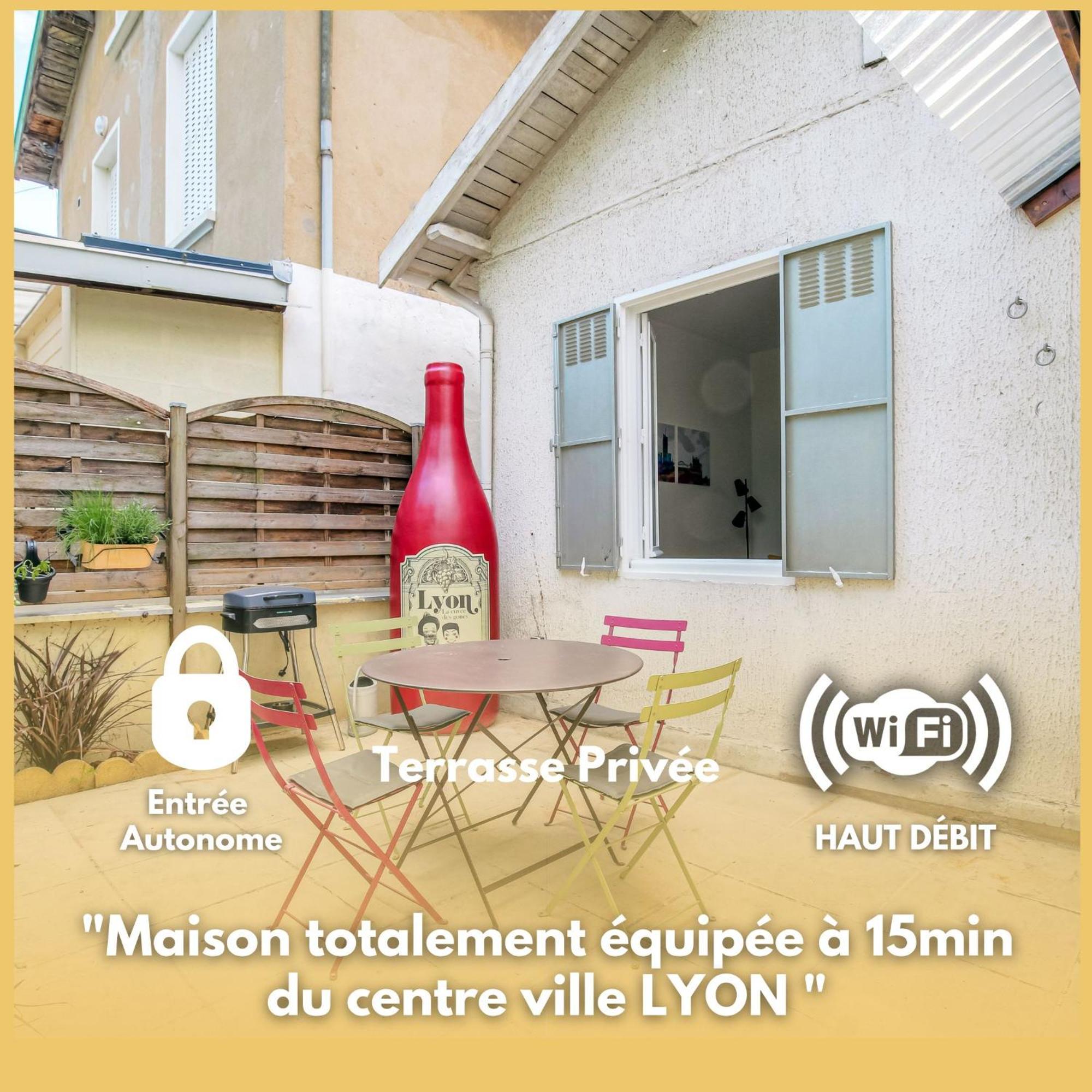Maison Cosy Avec Terrasse A 15 Minutes De Lyon Et Wifi Rillieux-la-Pape Exterior photo